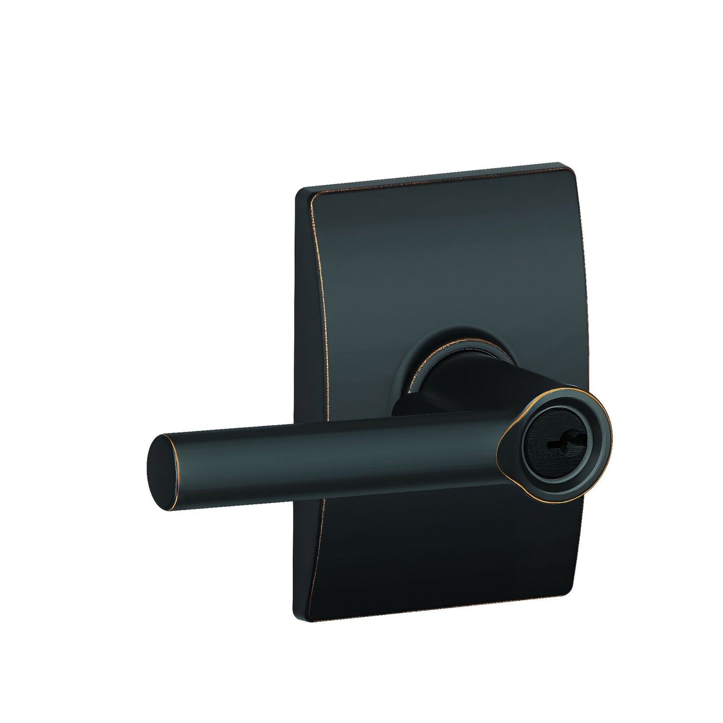 Schlage F51ABRW-CEN Broadway Lever with Century Rose Keyed Entry Door Lever
