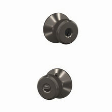 Schlage F51ABWE530KIN Bowery with Kinsler Rose Keyed Entry Door Knob Black Stainless