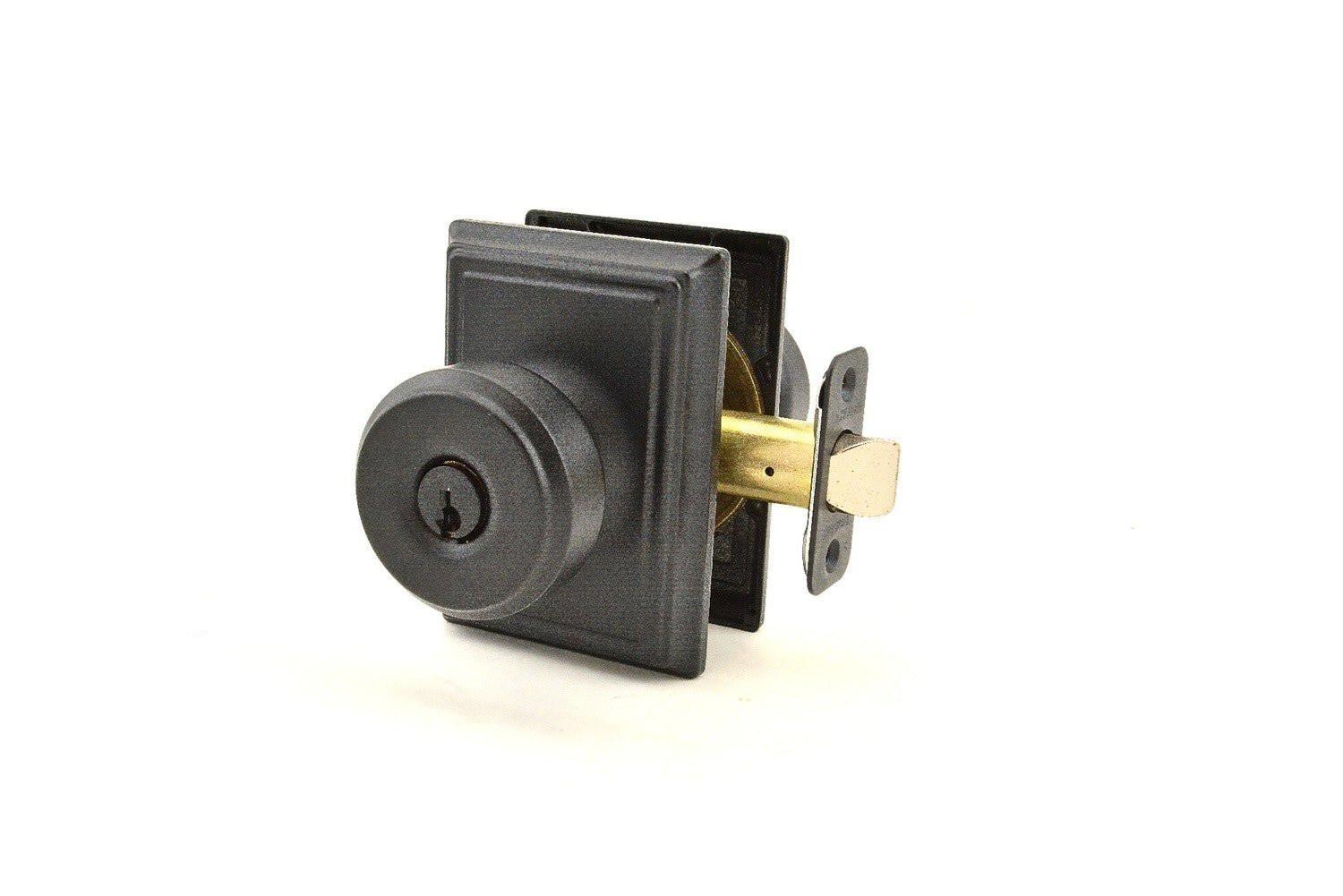 Schlage F51ABWE-ADD Bowery with Addison Rose Keyed Entry Door Knob