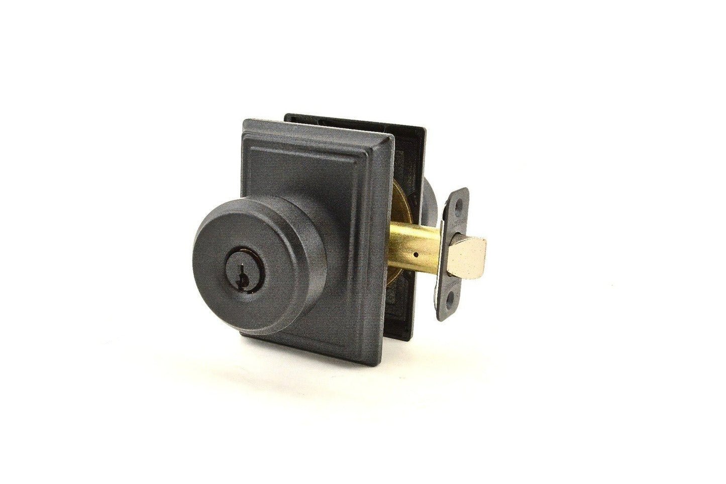 Schlage F51ABWE-ADD Bowery with Addison Rose Keyed Entry Door Knob