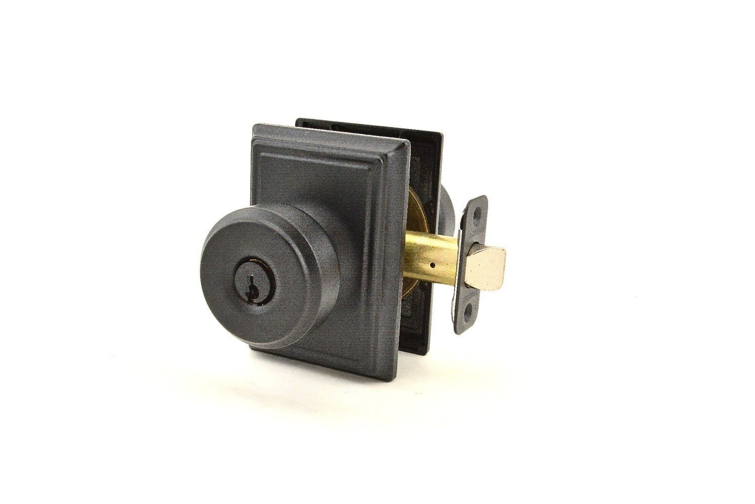 Schlage F51ABWE-ADD Bowery with Addison Rose Keyed Entry Door Knob