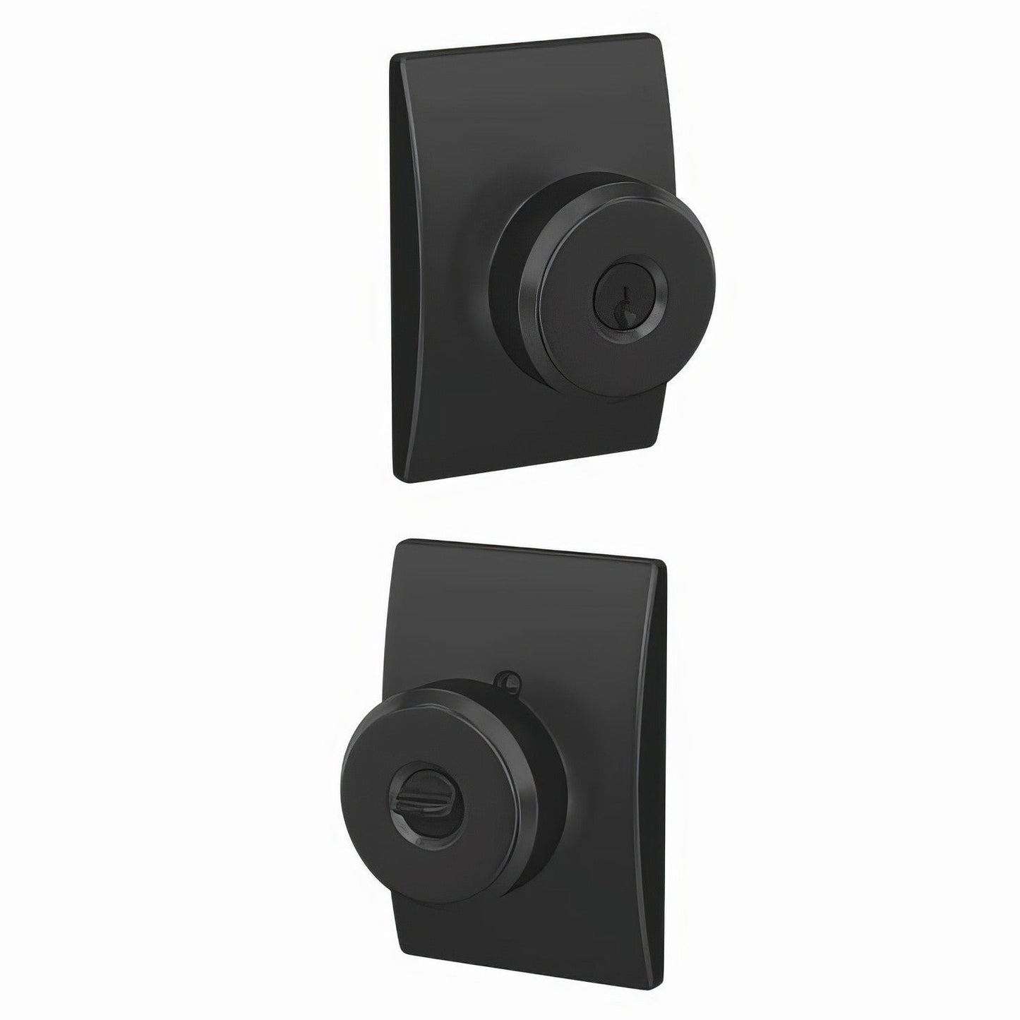 Schlage F51A-BWE-CEN Bowery Knob with Century Trim Keyed Entry Door Knob.