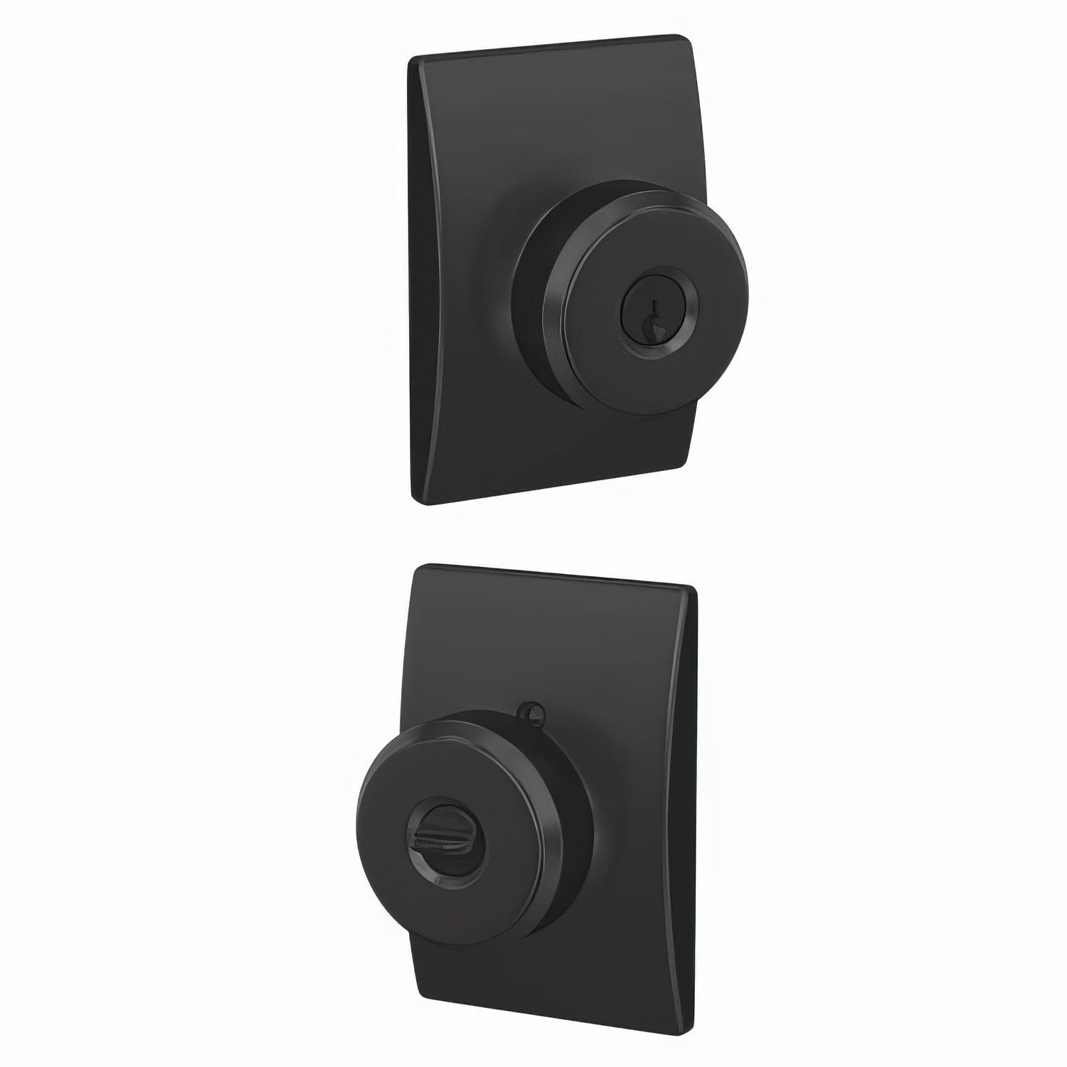 Schlage F51A-BWE-CEN Bowery Knob with Century Trim Keyed Entry Door Knob.