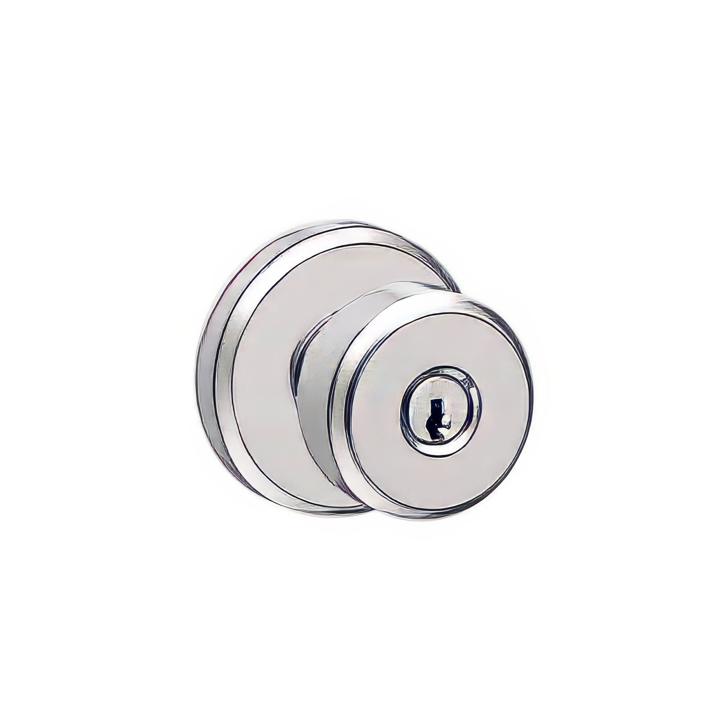Schlage F51ABWE-GSN Bowery with Greyson Rose Keyed Entry Door Knob