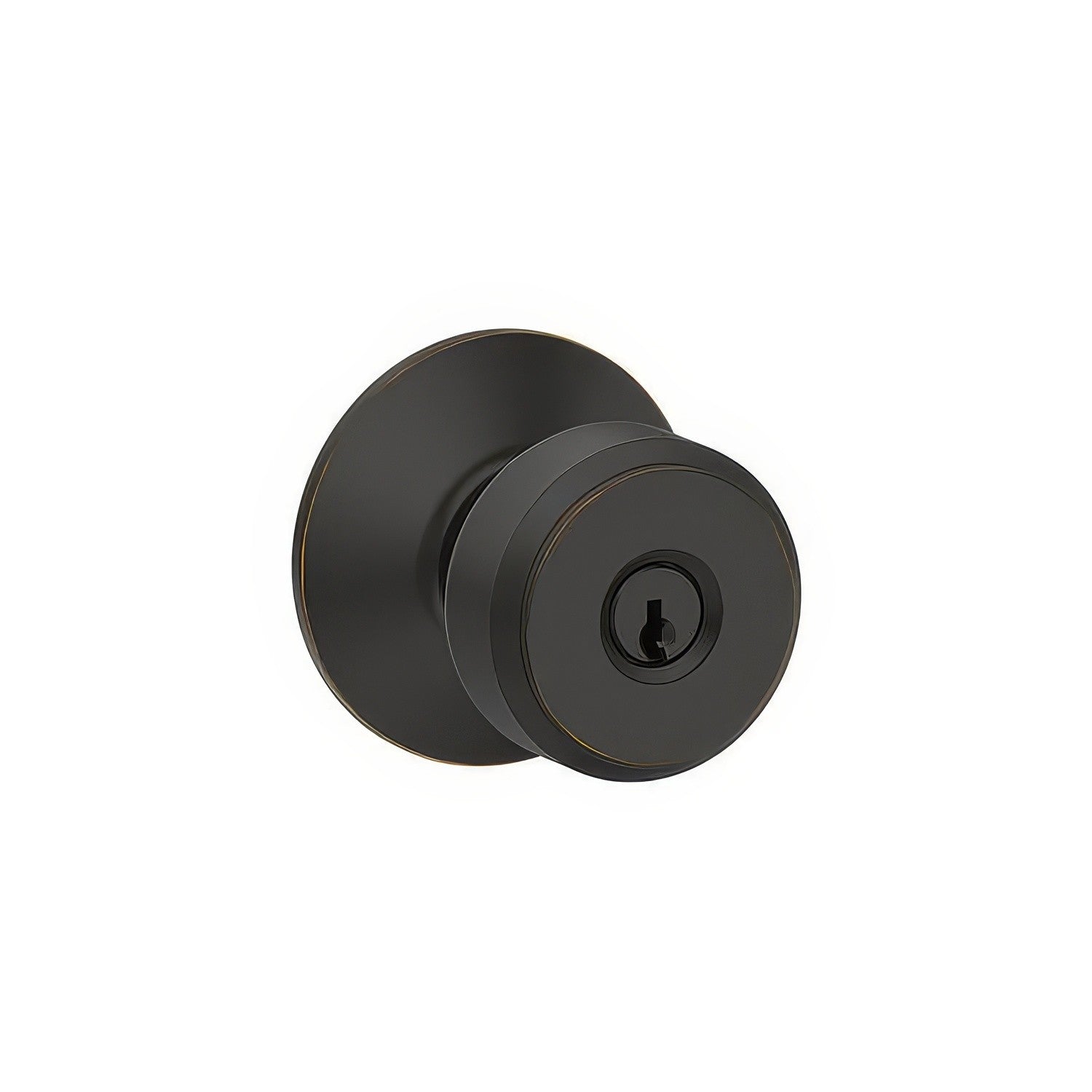 Schlage F51ABWE Bowery Keyed Entry Door Knob