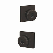 Schlage F51A-BWE-COL Bowery Knob with Collins Rose Keyed Entry Lock.