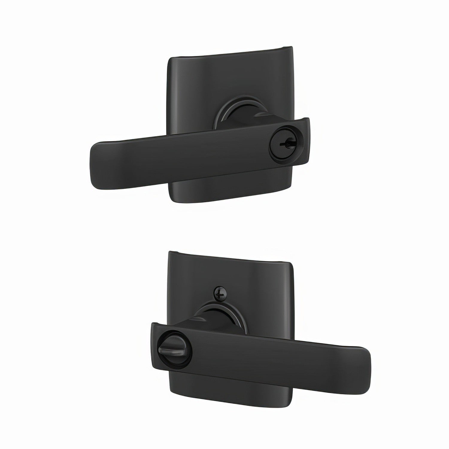 Schlage F51ACYB-DLT Clybourn with Dalton Rose Keyed Entry Door Lever