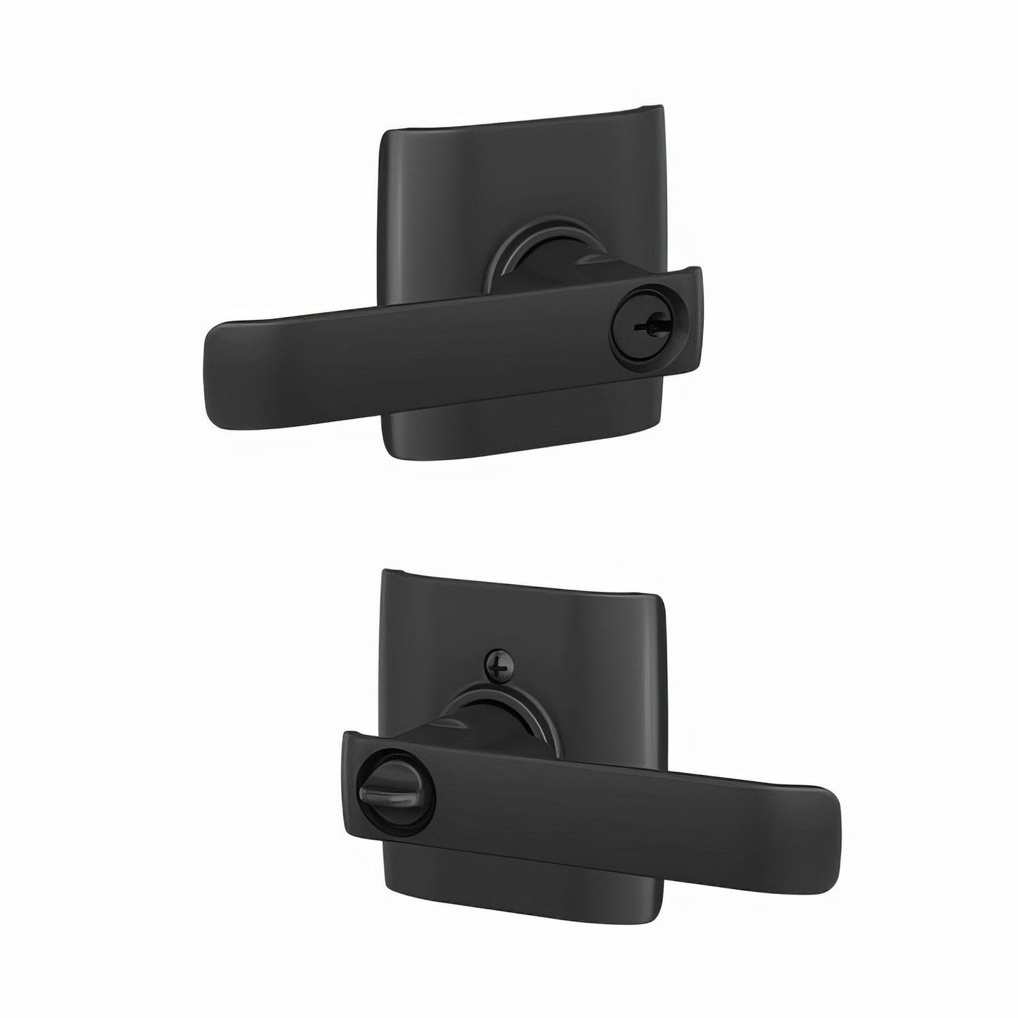 Schlage F51ACYB-DLT Clybourn with Dalton Rose Keyed Entry Door Lever