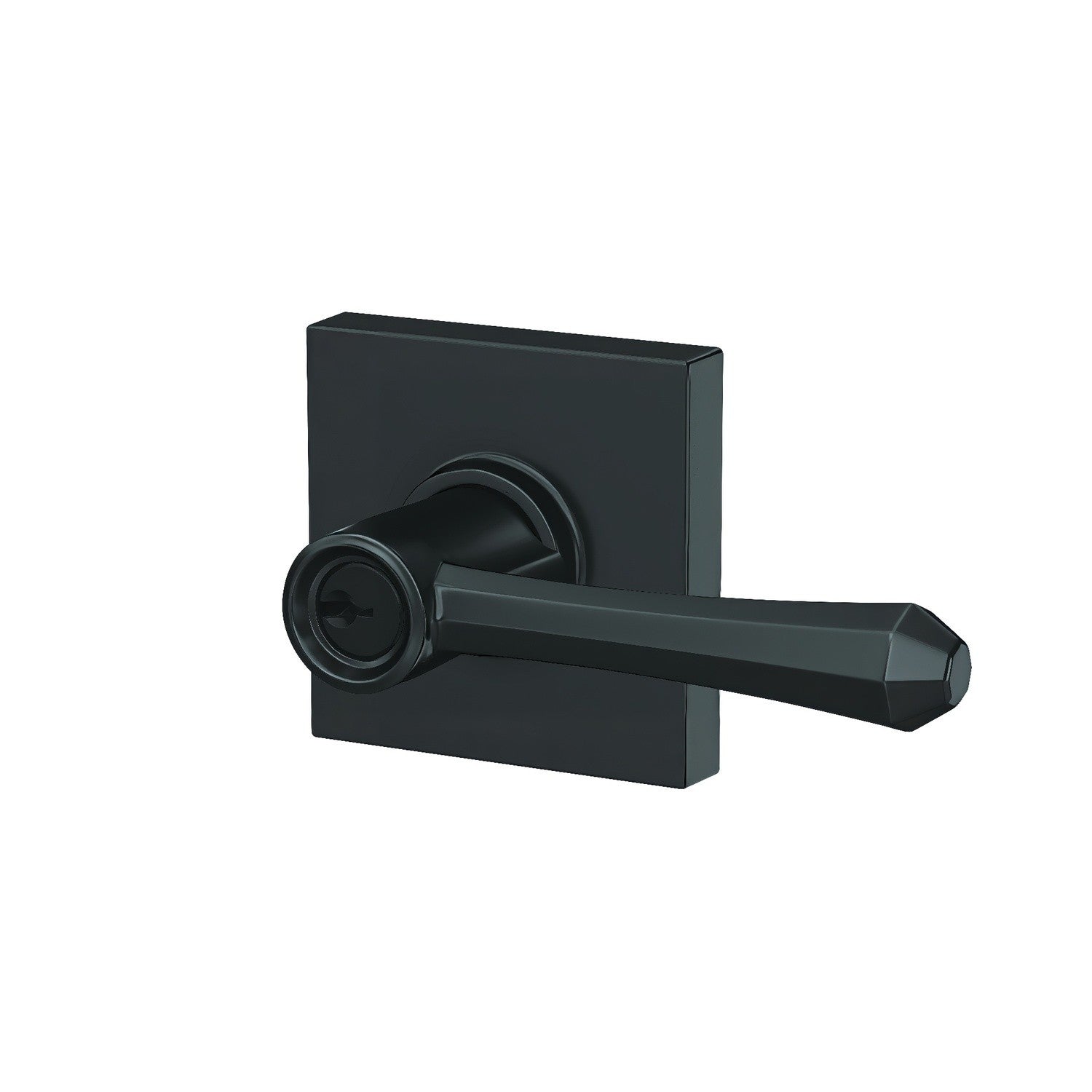 Schlage F51ADMP-COL Dempsey with Collins Rose Keyed Entry Door Lever