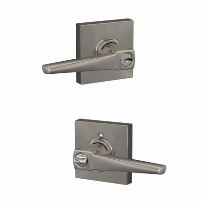 Schlage F51A-ELR-COL Eller Single Cylinder Keyed Entry Door Lever.