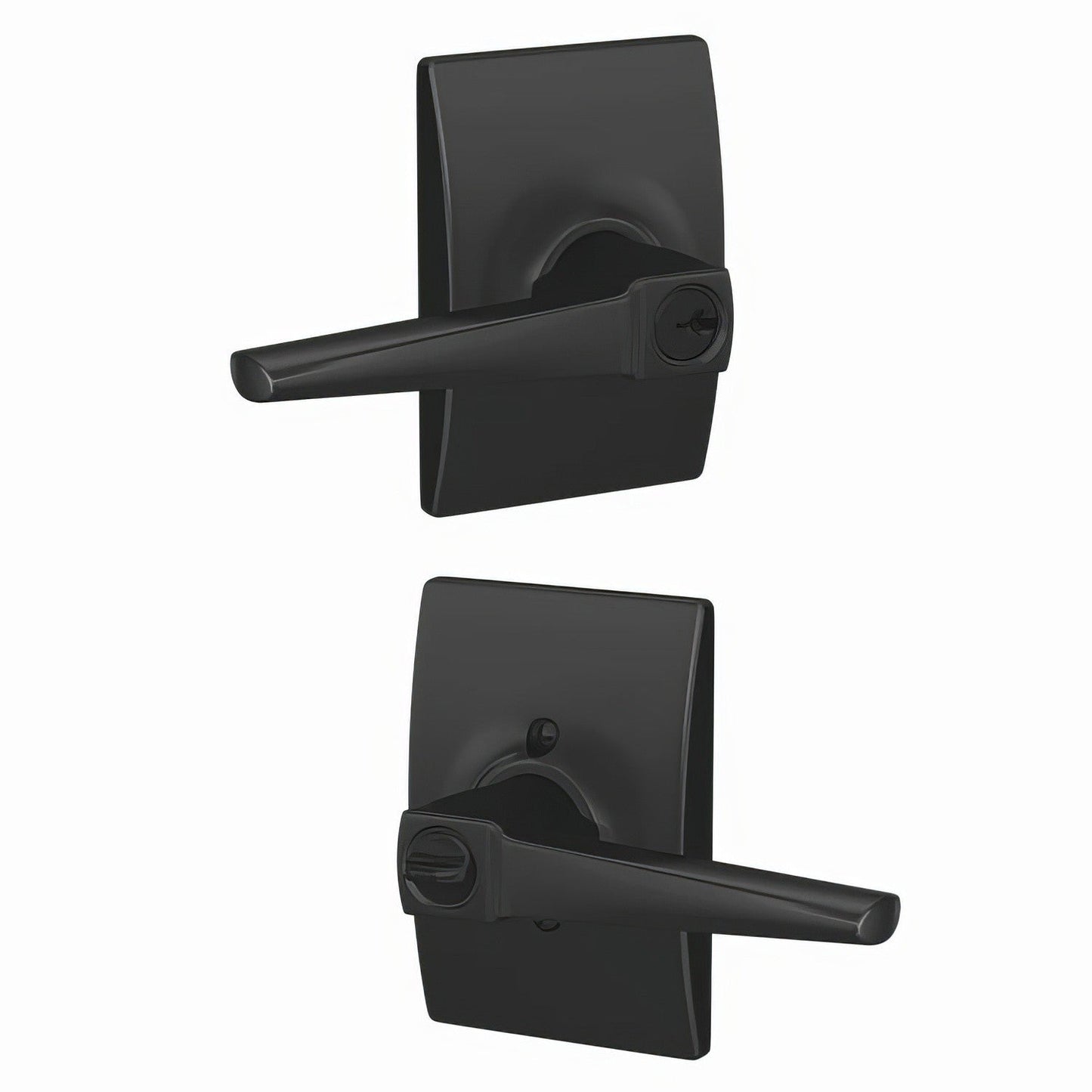 Schlage F51A-ELR-CEN Eller Single Cylinder Keyed Entry Lever Lock