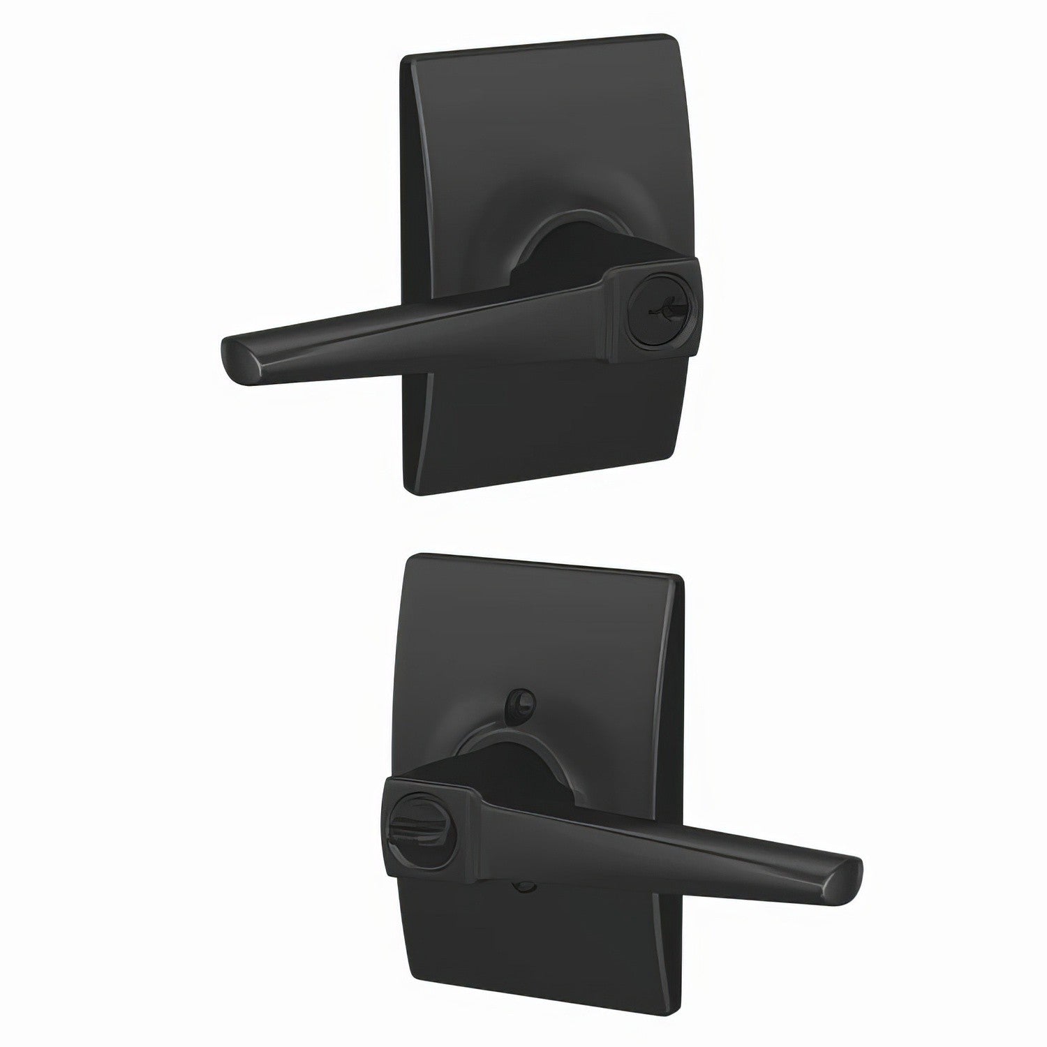Schlage F51A-ELR-CEN Eller Single Cylinder Keyed Entry Lever Lock