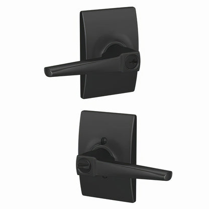 Schlage F51A-ELR-CEN Eller Single Cylinder Keyed Entry Lever Lock
