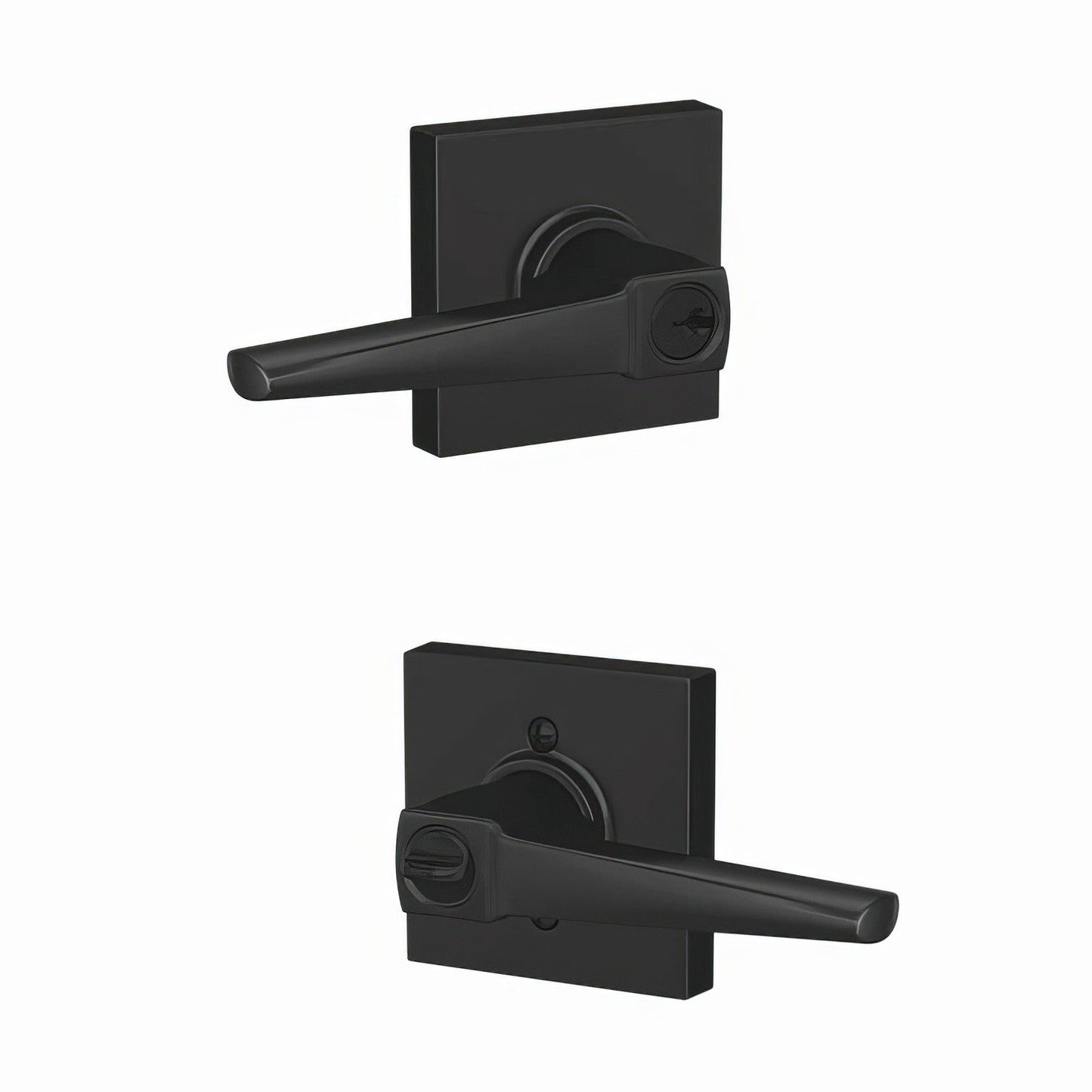 Schlage F51A-ELR-COL Eller Single Cylinder Keyed Entry Door Lever
