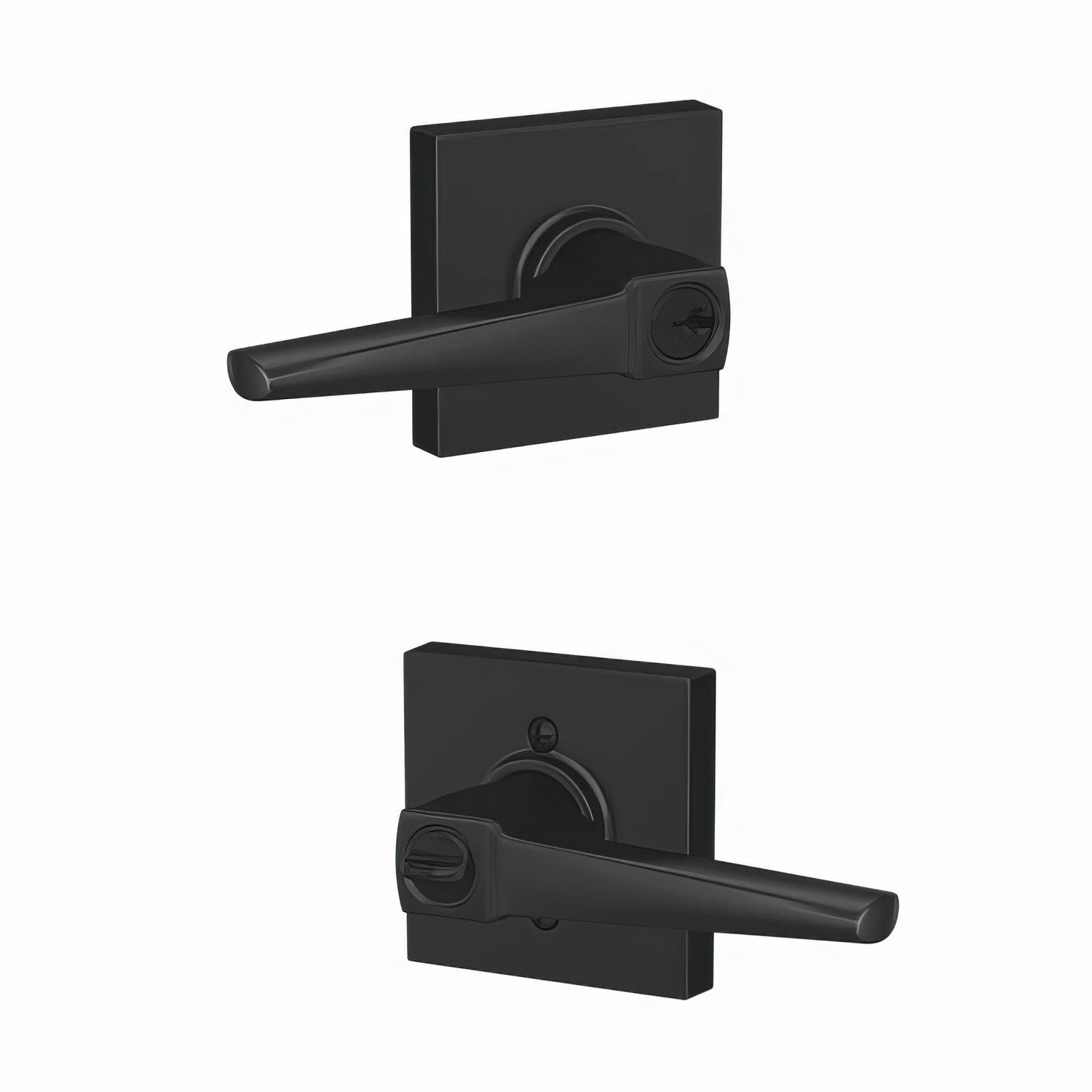 Schlage F51A-ELR-COL Eller Single Cylinder Keyed Entry Door Lever
