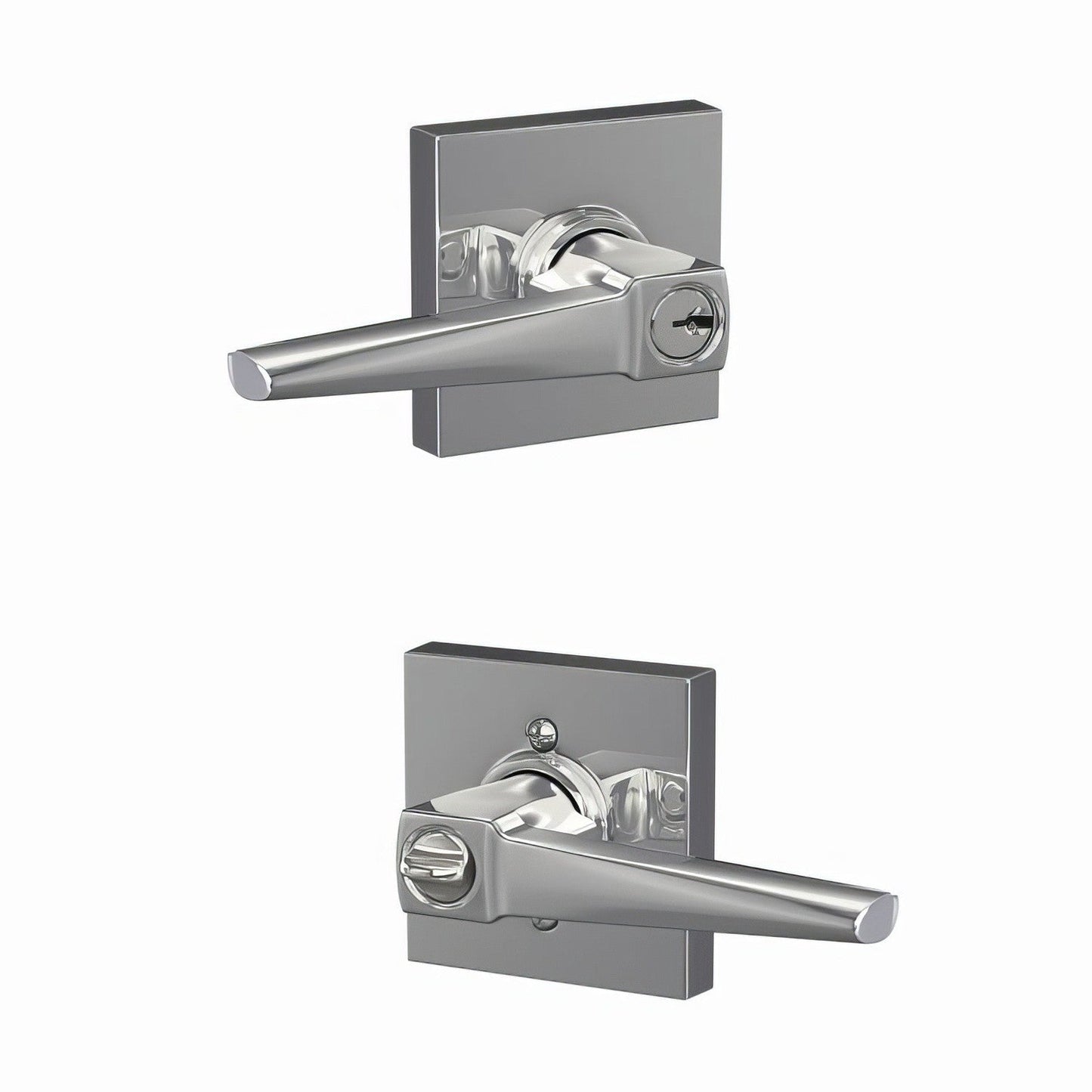 Schlage F51A-ELR-COL Eller Single Cylinder Keyed Entry Door Lever.