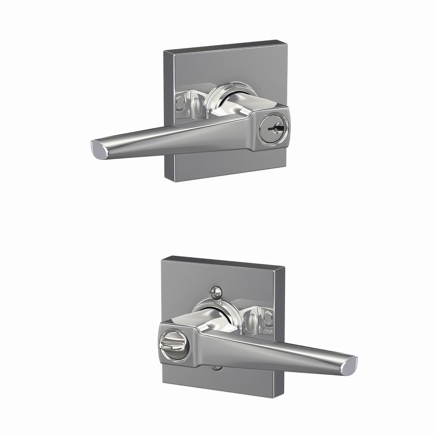 Schlage F51A-ELR-COL Eller Single Cylinder Keyed Entry Door Lever.