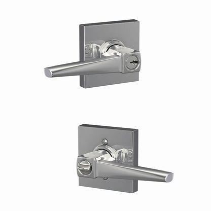 Schlage F51A-ELR-COL Eller Single Cylinder Keyed Entry Door Lever