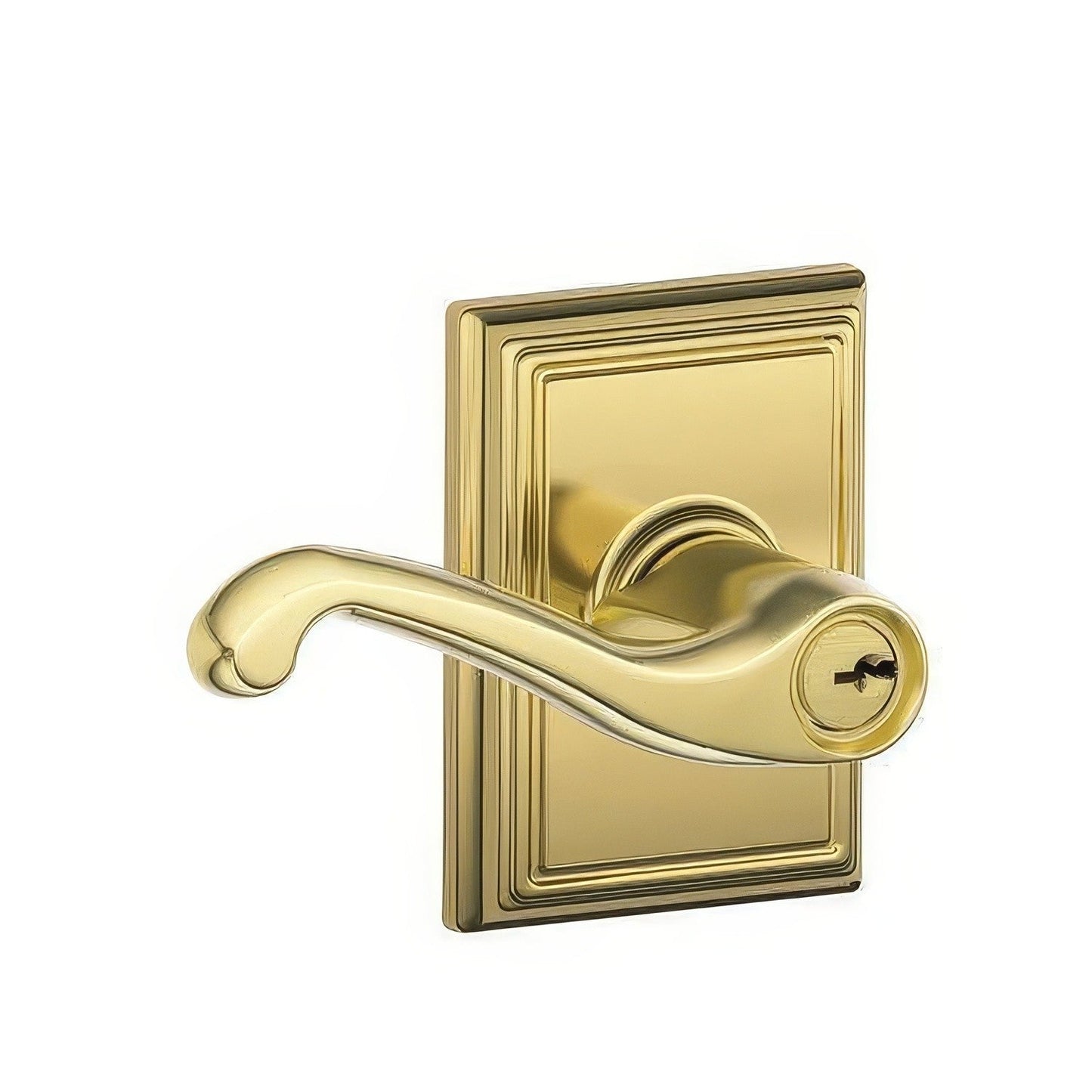 Schlage F51A-FLA-ADD F-Series Flair Keyed Entry Door Lever