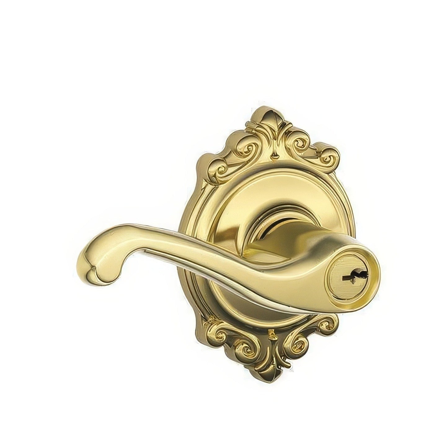 Schlage F51A-FLA-BRK F-Series Flair Keyed Entry Door Lever
