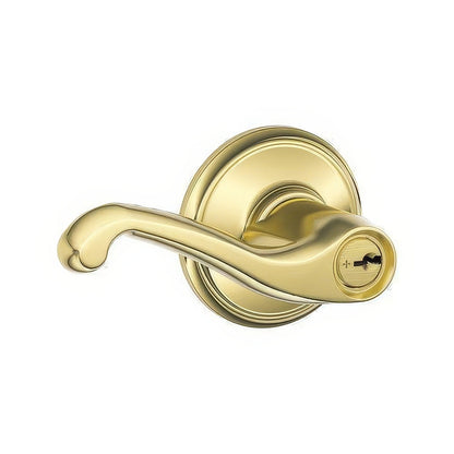Schlage F51A-FLA F-Series Flair Single Cylinder Keyed Entry Panic Proof Door Lever.