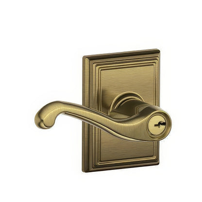 Schlage F51A-FLA-ADD F-Series Flair Keyed Entry Door Lever.