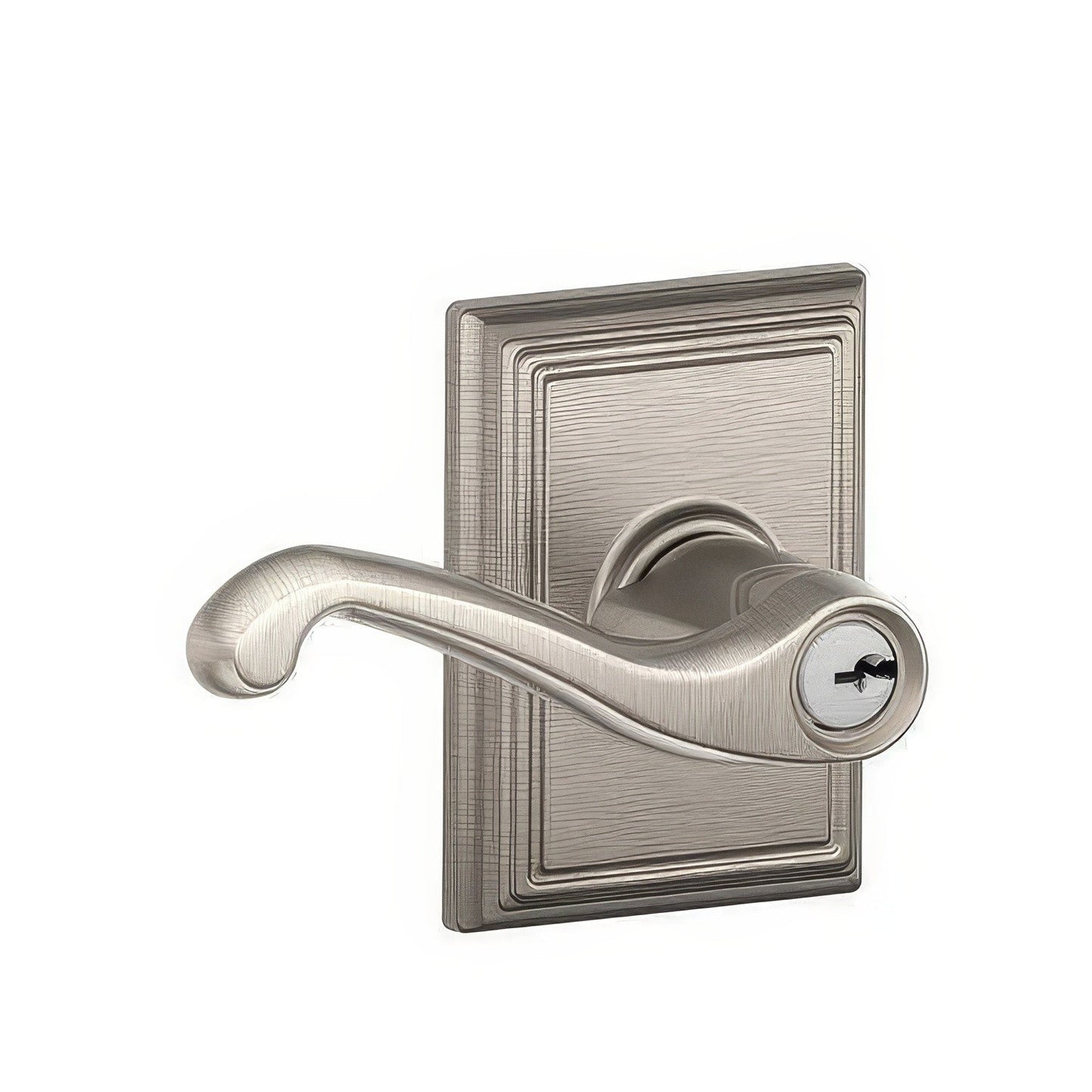 Schlage F51A-FLA-ADD F-Series Flair Keyed Entry Door Lever.