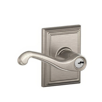 Schlage F51A-FLA-ADD F-Series Flair Keyed Entry Door Lever