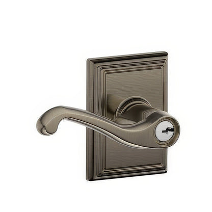 Schlage F51A-FLA-ADD F-Series Flair Keyed Entry Door Lever