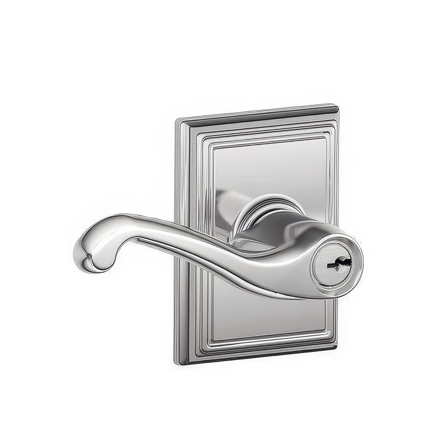 Schlage F51A-FLA-ADD F-Series Flair Keyed Entry Door Lever.