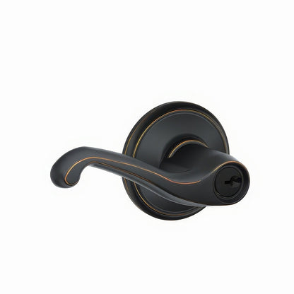 Schlage F51A-FLA F-Series Flair Single Cylinder Keyed Entry Panic Proof Door Lever.