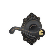 Schlage F51A-FLA-BRK F-Series Flair Keyed Entry Door Lever