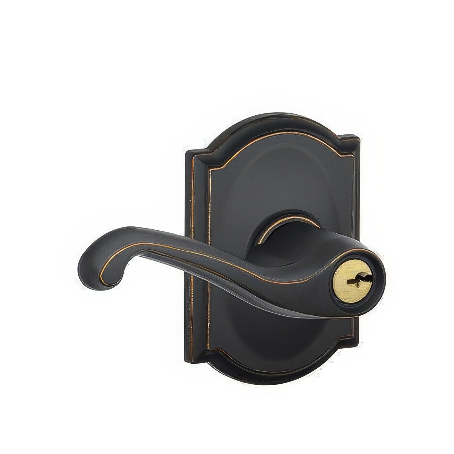 Schlage F51A-FLA-CAM F-Series Keyed Entry Door Lever.