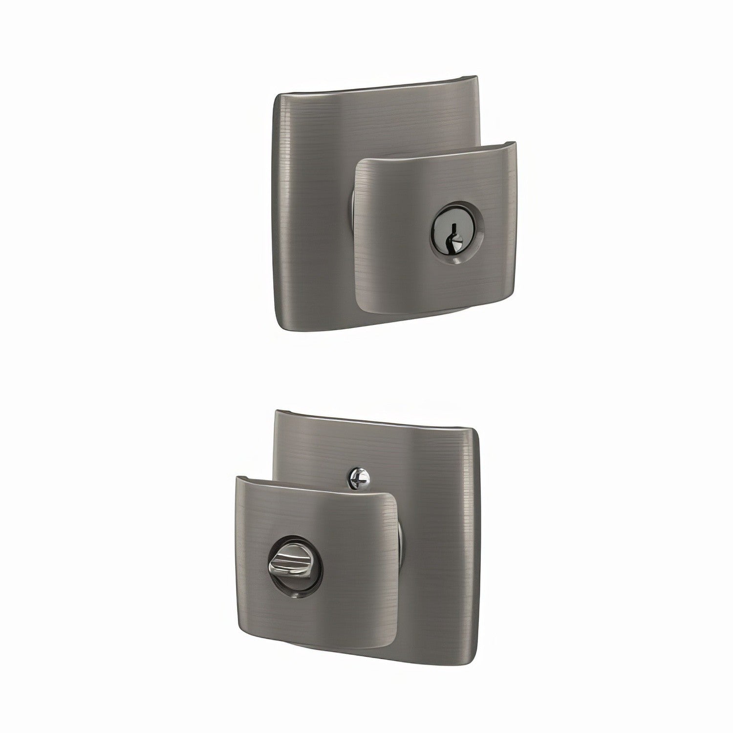 Schlage F51AGAN-DLT Ganton with Dalton Rose Keyed Entry Door Knob.