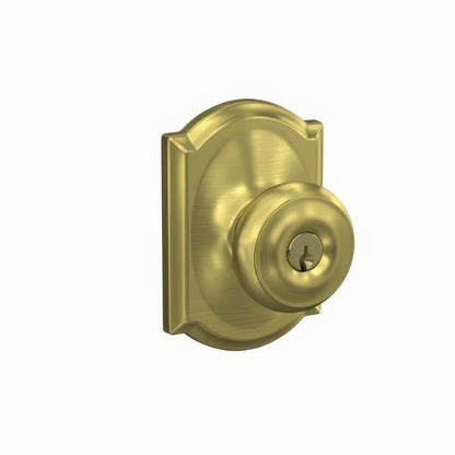 Schlage F51A-GEO-CAM F-Series Georgian Keyed Entry Door Knob.