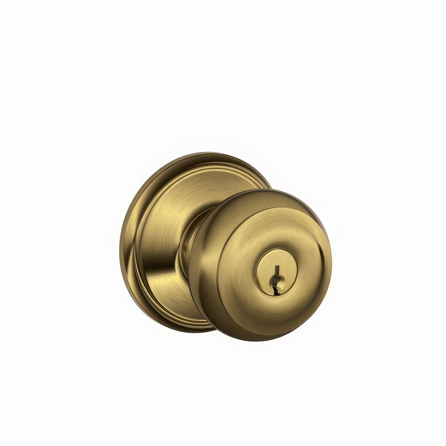 Schlage F51A-GEO F-Series Georgian Single Cylinder Panic Proof Keyed Entry Door Knob.
