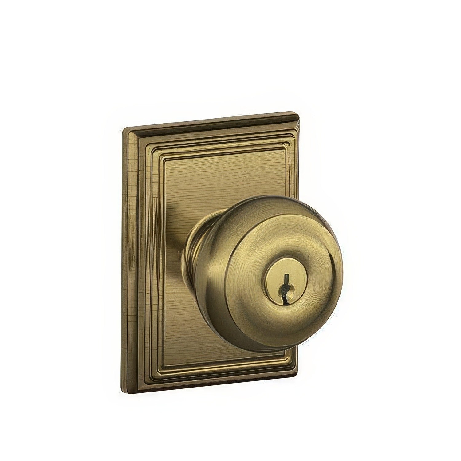 Schlage F51A-GEO-ADD F-Series Georgian Keyed Entry Door Knob.