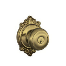Schlage F51A-GEO-BRK F-Series Georgian Keyed Entry Door Knob.