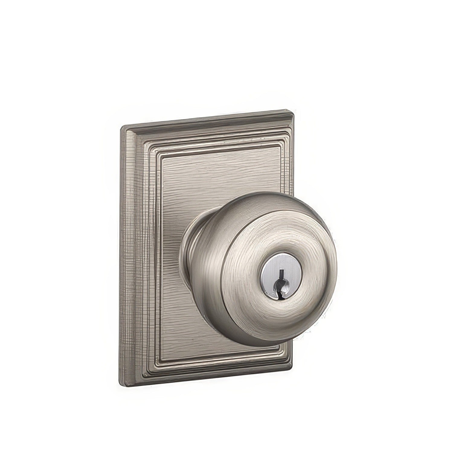 Schlage F51A-GEO-ADD F-Series Georgian Keyed Entry Door Knob.