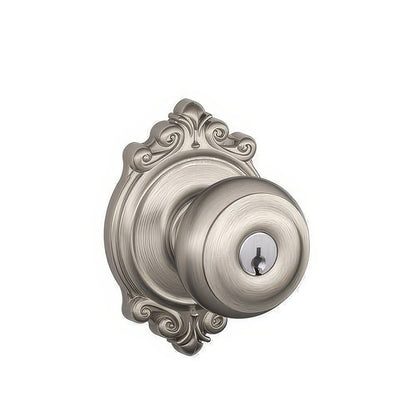 Schlage F51A-GEO-BRK F-Series Georgian Keyed Entry Door Knob.