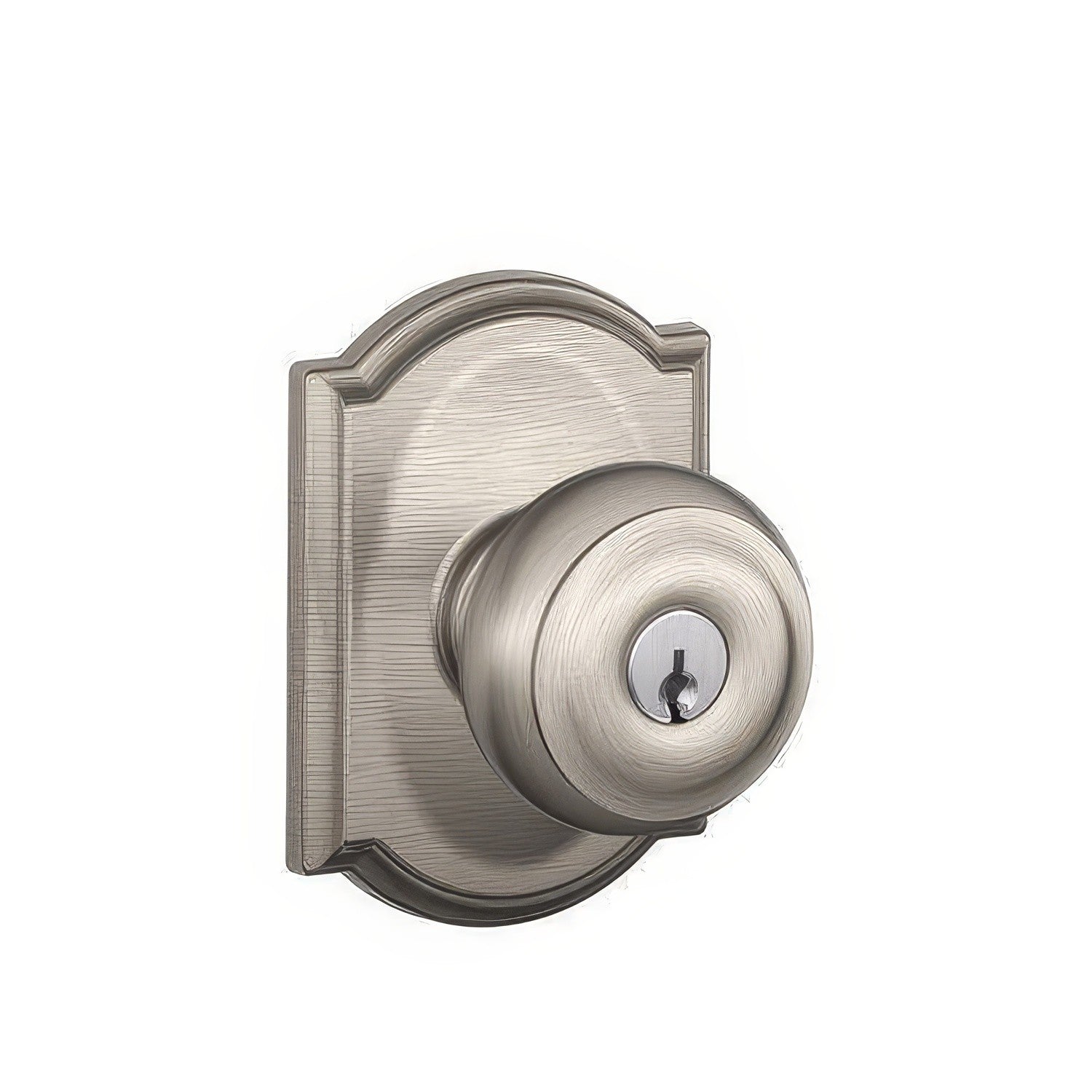 Schlage F51A-GEO-CAM F-Series Georgian Keyed Entry Door Knob.