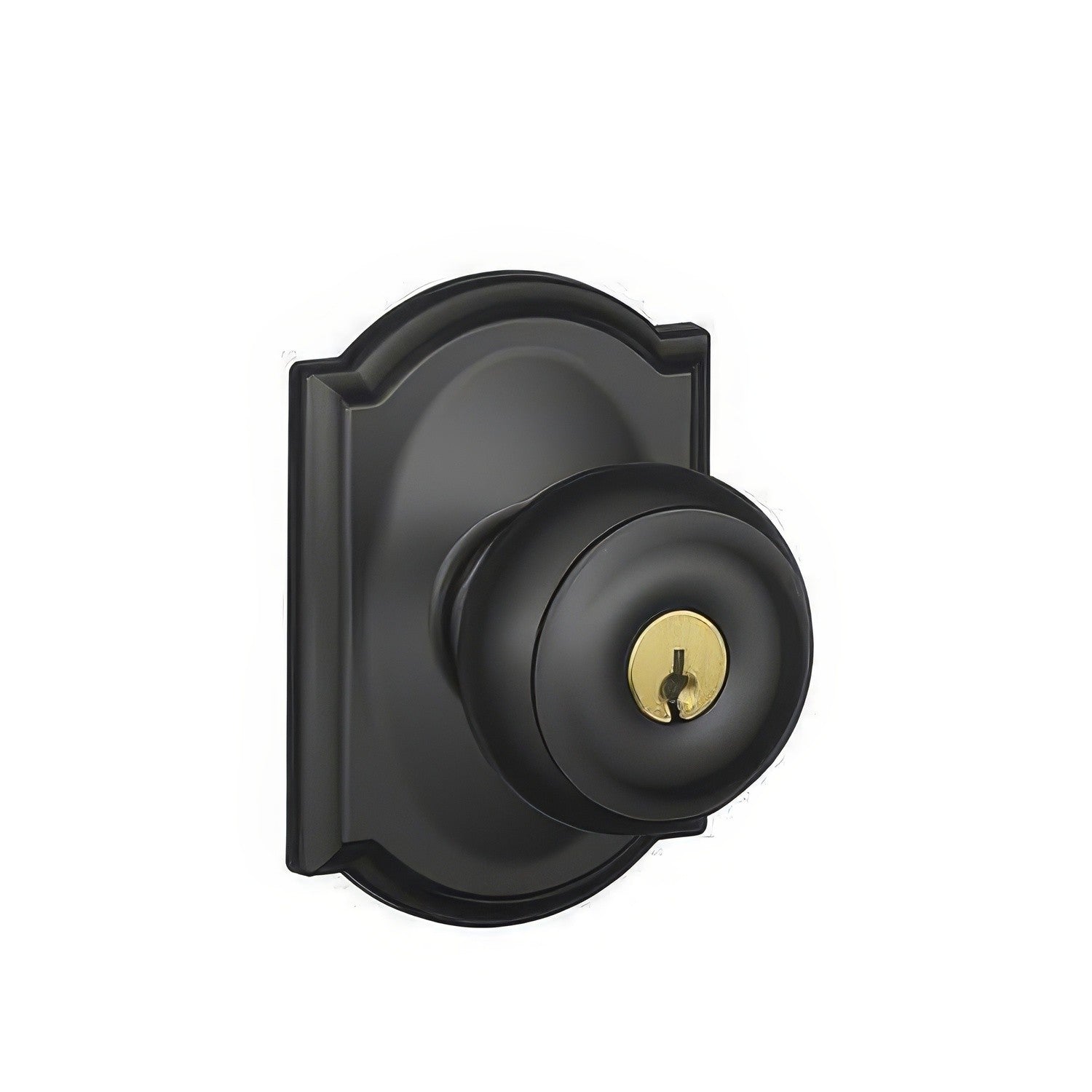 Schlage F51A-GEO-CAM F-Series Georgian Keyed Entry Door Knob.
