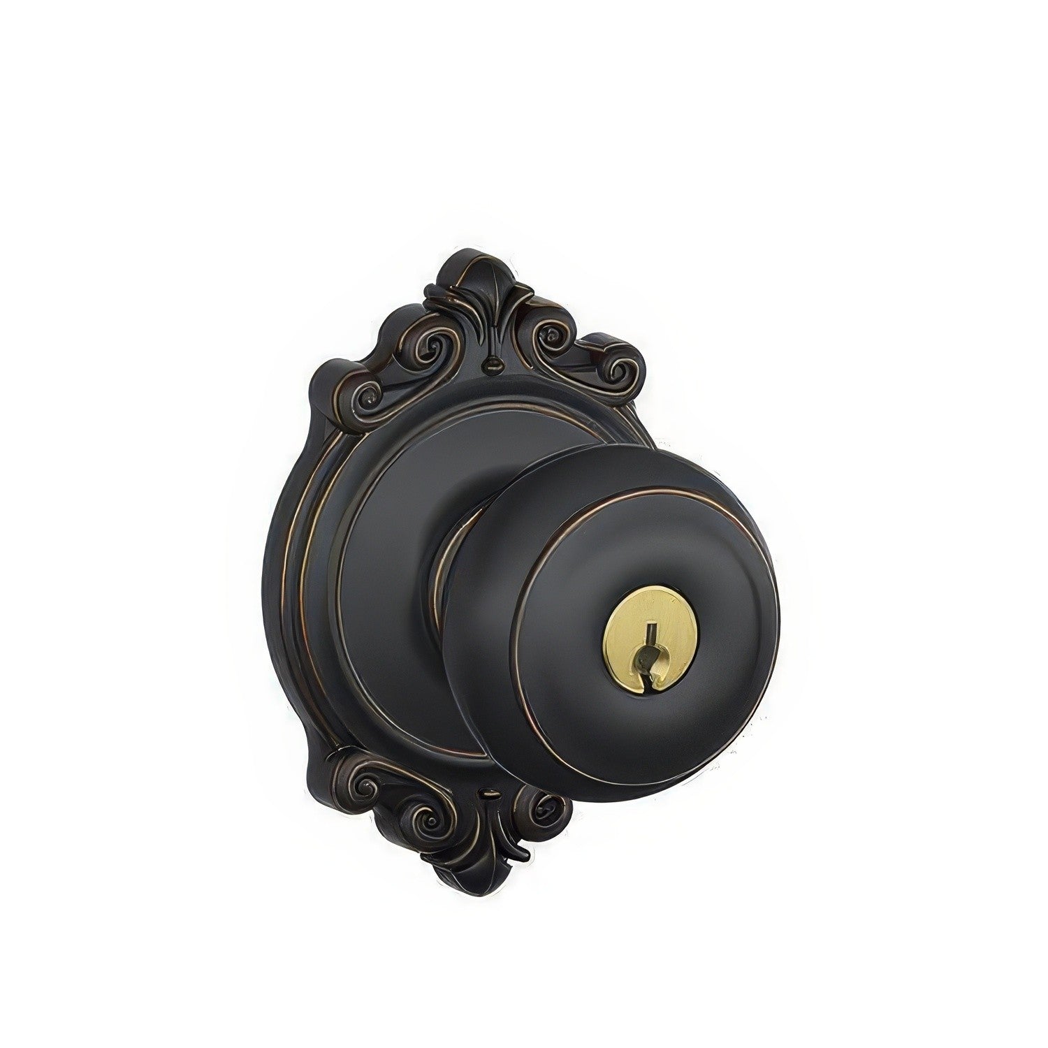 Schlage F51A-GEO-BRK F-Series Georgian Keyed Entry Door Knob.