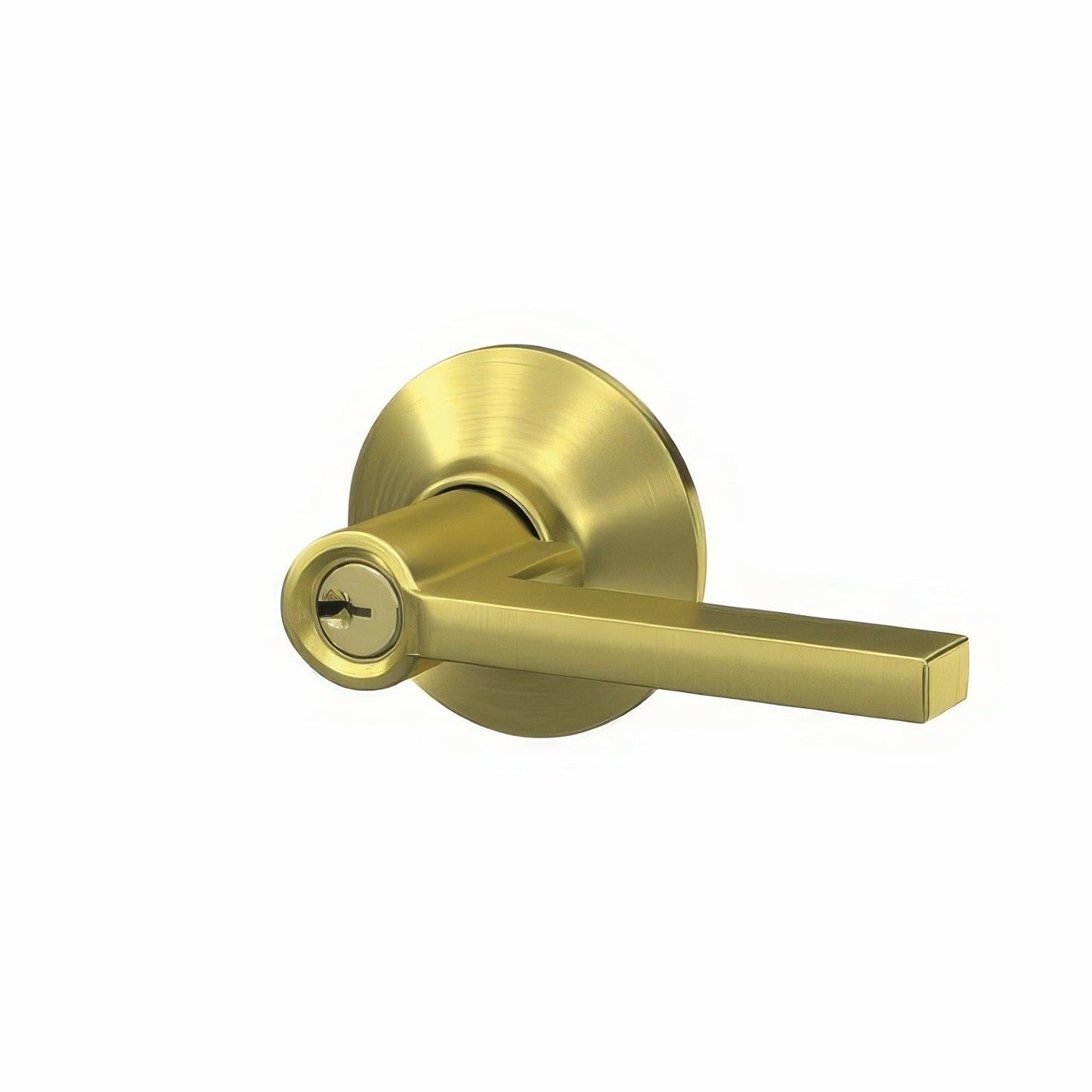 Schlage F51A-LAT F-Series Latitude Single Cylinder Keyed Entry Door Lever.