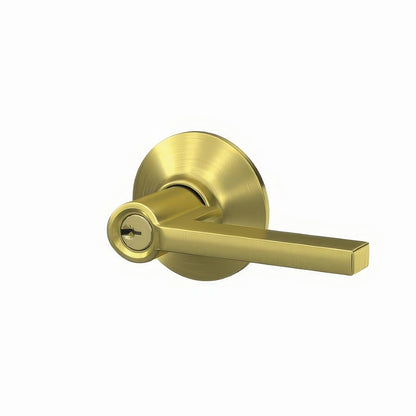 Schlage F51A-LAT F-Series Latitude Single Cylinder Keyed Entry Door Lever.