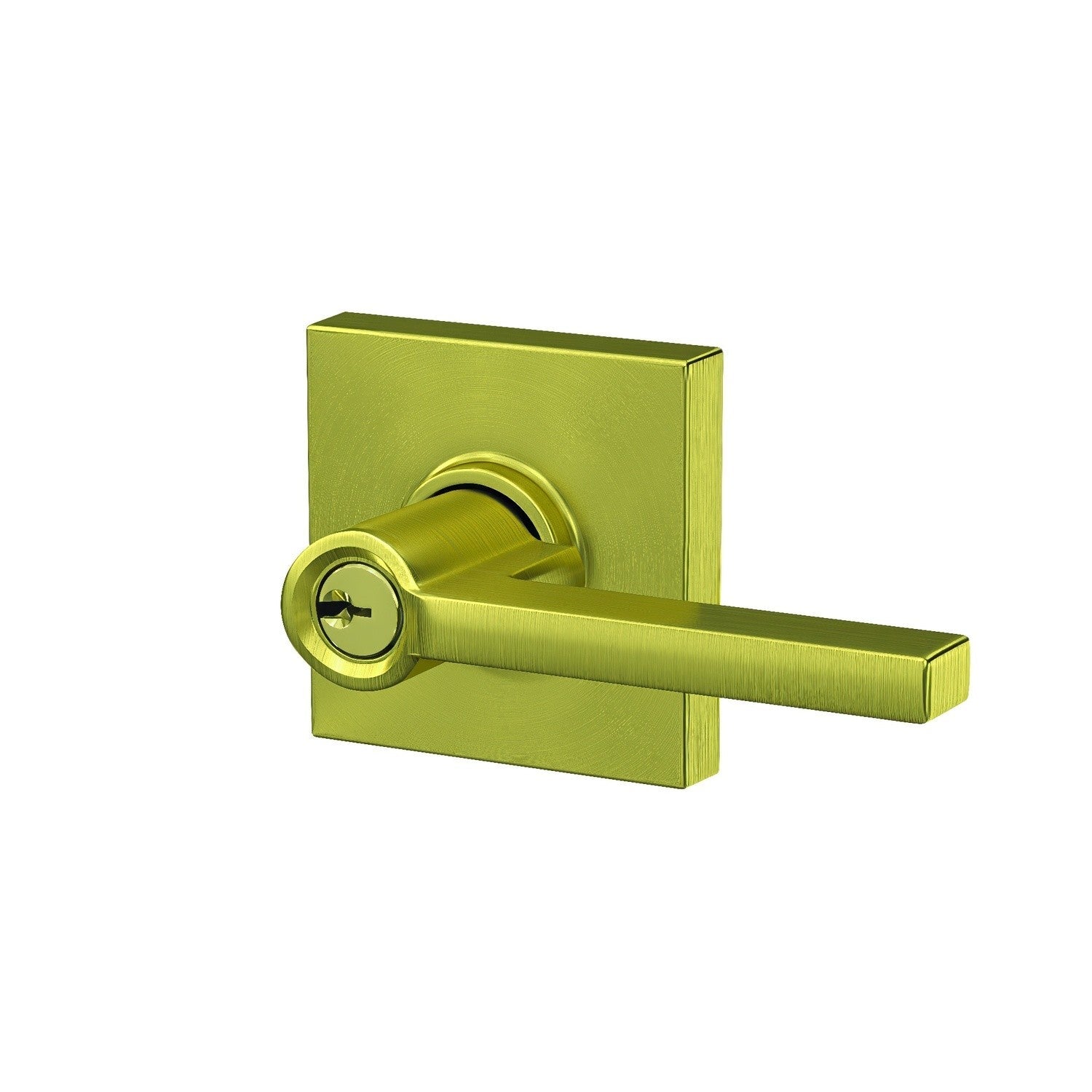 Schlage F51ALAT-COL Latitude with Collins Rose Keyed Entry Door Lever