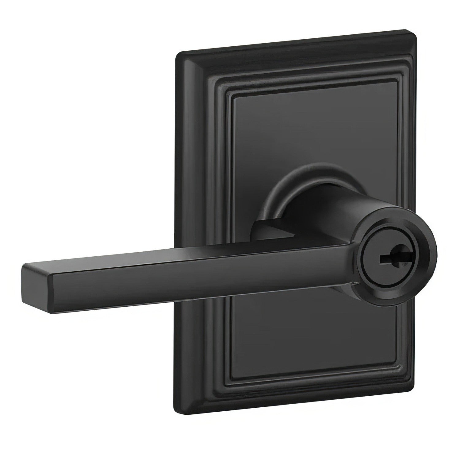 Schlage F51ALAT-ADD Latitude with Addison Rose Keyed Entry Door Lever