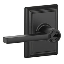 Schlage F51ALAT-ADD Latitude with Addison Rose Keyed Entry Door Lever