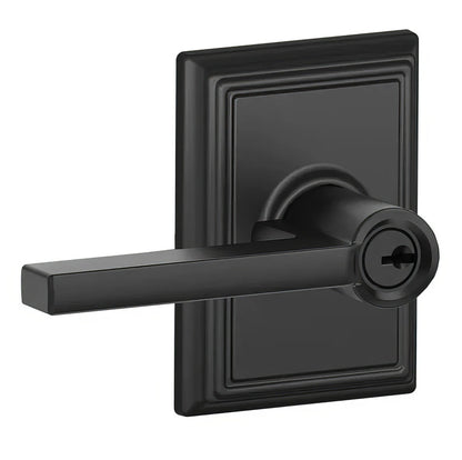 Schlage F51ALAT-ADD Latitude with Addison Rose Keyed Entry Door Lever