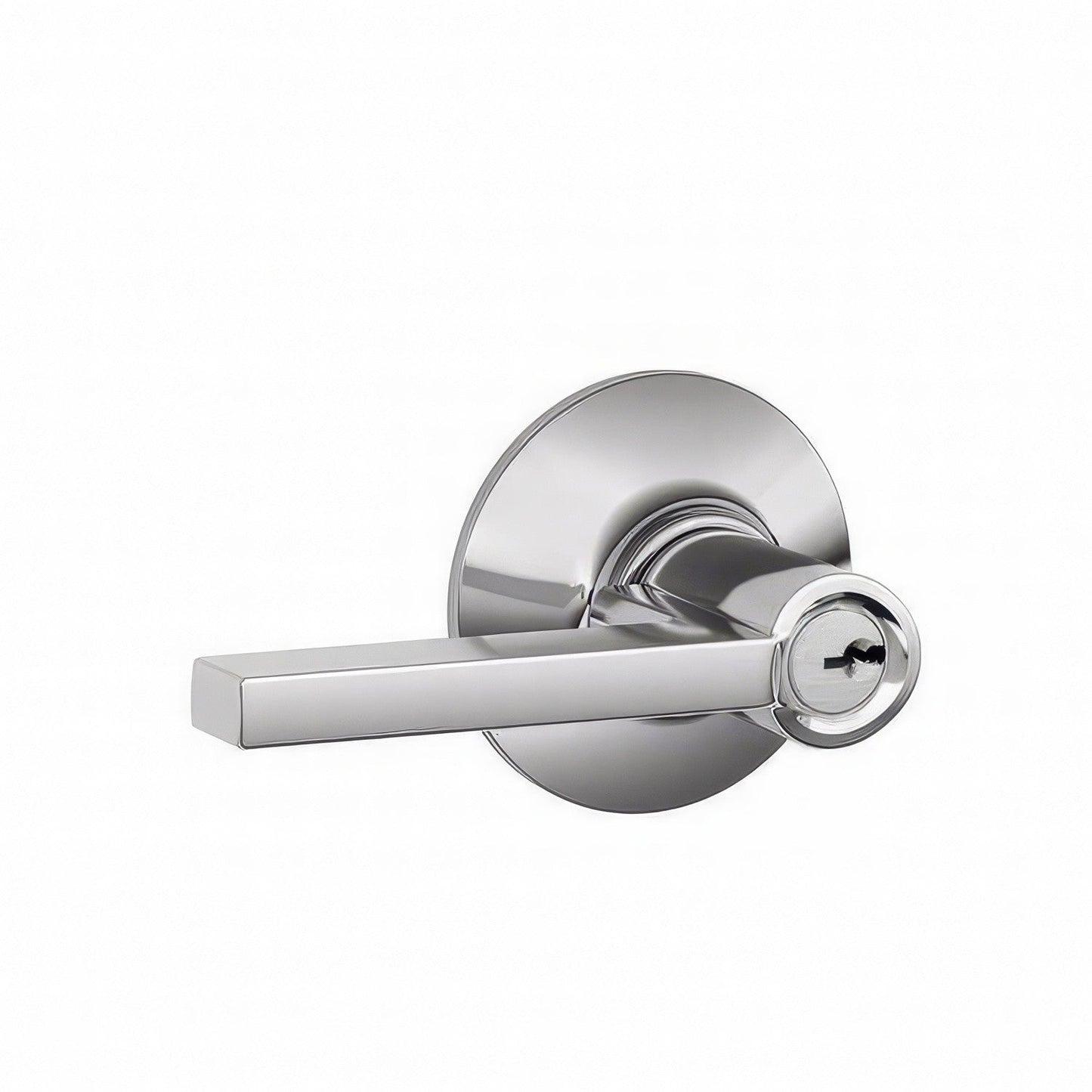 Schlage F51A-LAT F-Series Latitude Single Cylinder Keyed Entry Door Lever.